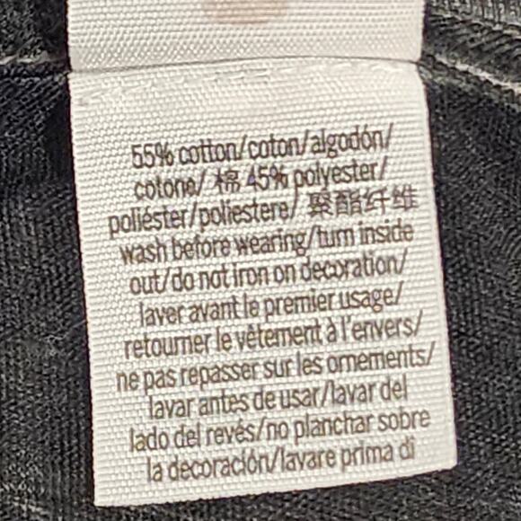 Pink Victoria Secrets Burnout Tee Shirt Long Sleeve Dark Gray Black XS - Picture 6 of 7